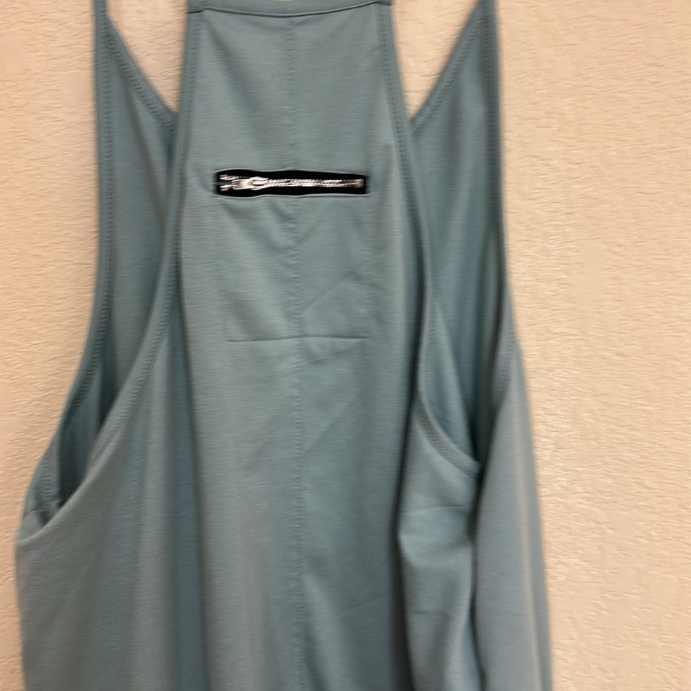 Boho womans sage Mediterranean Blue Onesie Jumpsuit size S - Picture 6 of 6